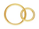 Gold-Filled Interlocking Rings